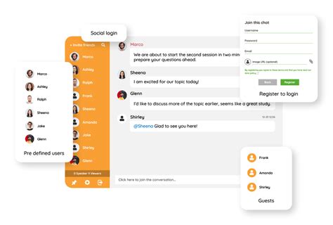 An online group chat room for open discussions .